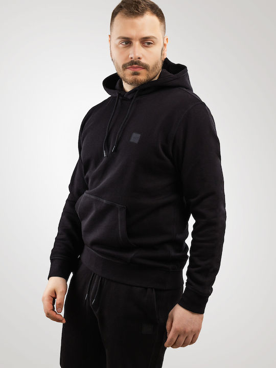 Hugo Boss Men's Sweatshirt with Hood Black