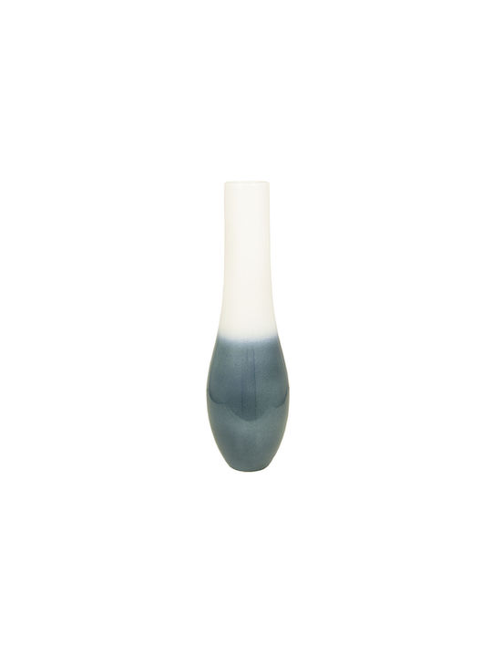 Romimex Decorative Vase Blue 14x14x45cm