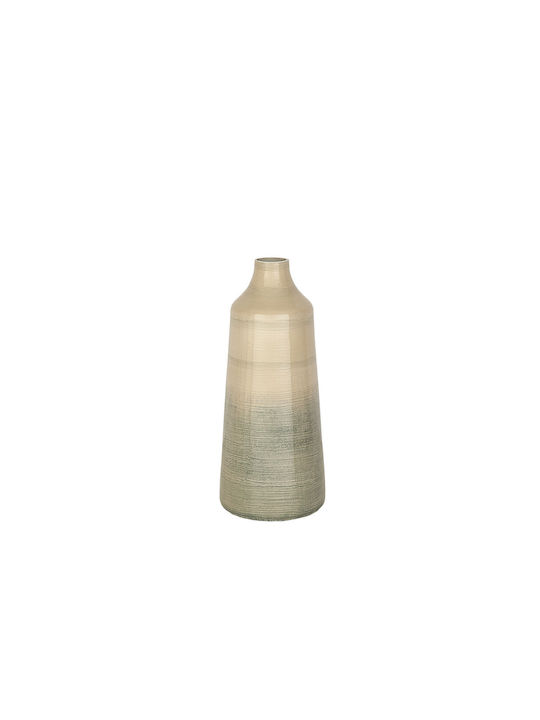 Romimex Decorative Vase Beige 14x14x35cm