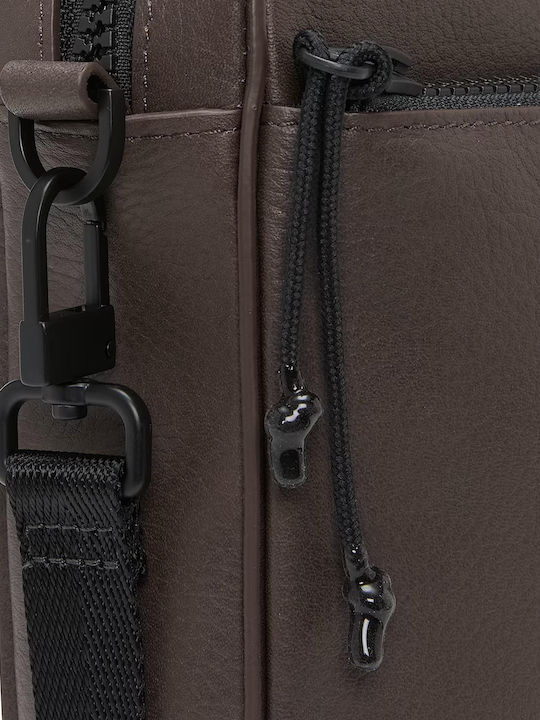 Tuckerman Leather Men's Shoulder / Crossbody Bag Brown
