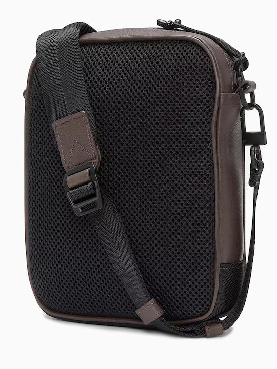Tuckerman Leather Men's Shoulder / Crossbody Bag Brown