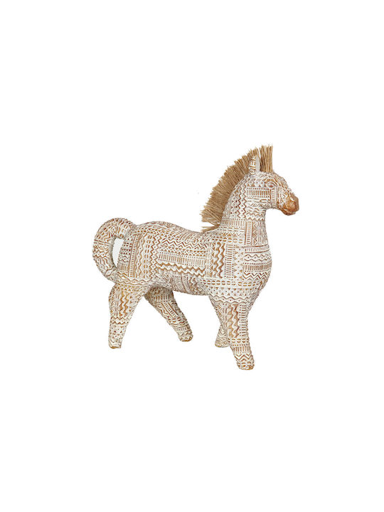 Decorative Figure Romimex Beige Polyresin Zebra 9 X 26 X 27 Cm