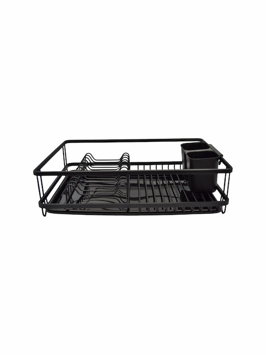 Ankor Dish Drainer Aluminum in Black Color 43x30x12.5cm