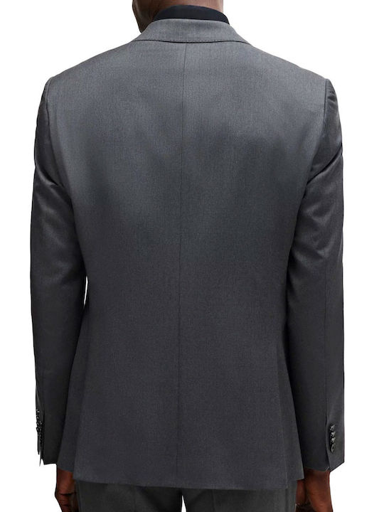 Hugo Boss Men's Suit Jacket Regular Fit Grey