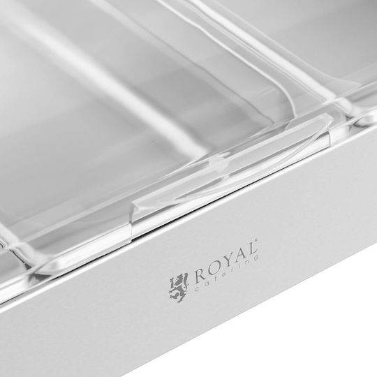 Frühstücksbuffet Display Rolltop-Abdeckung 3x GN 1/3 3x 2,6 L
