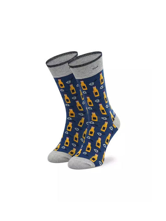 Cabaia Men's Patterned Socks Blue