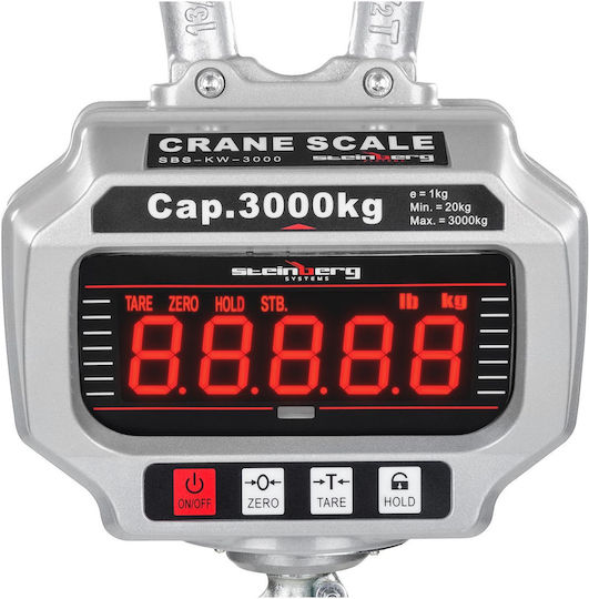 3 Ton Remote Controlled Industrial Hook Scale Led