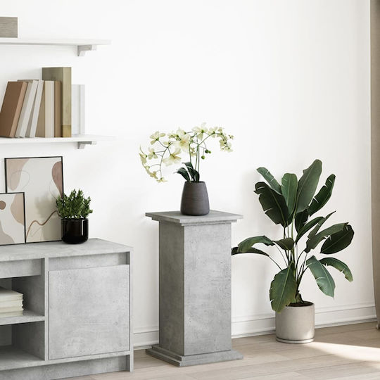 vidaXL Plant Stand Wooden Gray 31cmx30cmx60cmcm.