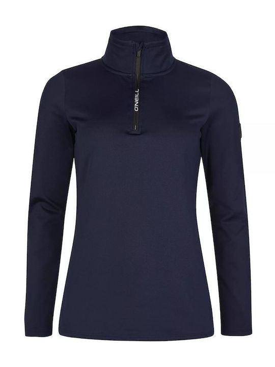 O'neill Women's Athletic Fleece Blouse with Zipper Blue