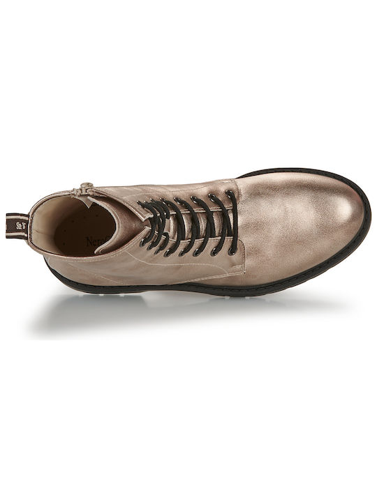 Damen Knöchelstiefel Goldene