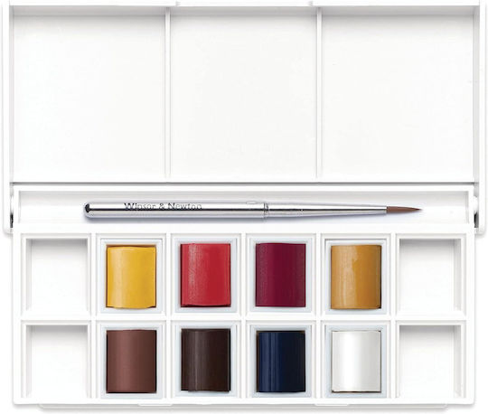 Winsor & Newton Cotman Set of Watercolours Multicolored with Brush 9pcs