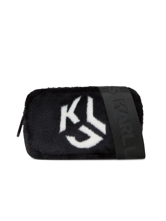 Karl Lagerfeld Logo Geantă de damă Crossbody Neagră