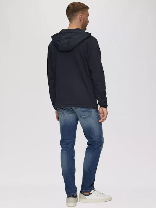 S.Oliver Herren Sweatshirt mit Kapuze Navy