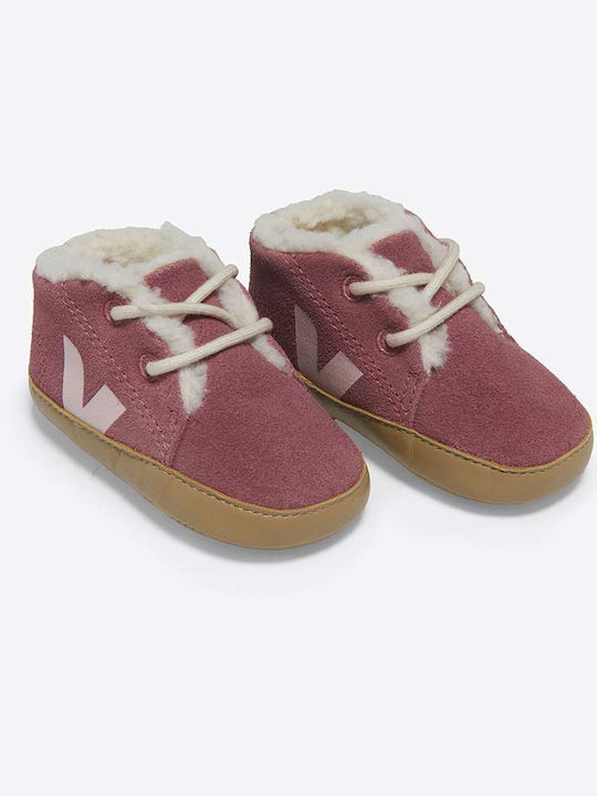 Veja Kids Suede Boots Purple