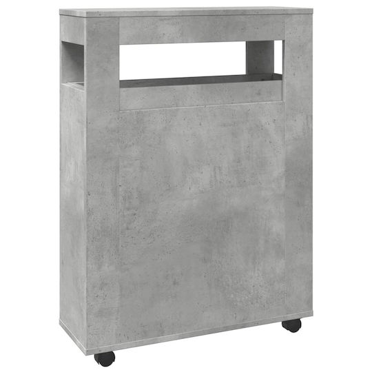 vidaXL Cabinet de baie L65xA23xÎ90cm Gri