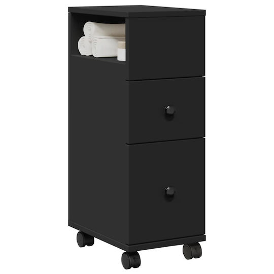 vidaXL Cabinet de baie L23xA33xÎ65cm Negru