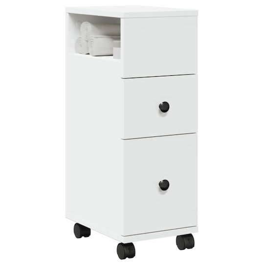 vidaXL Badezimmerschrank B23xT33xH65cm Weiß