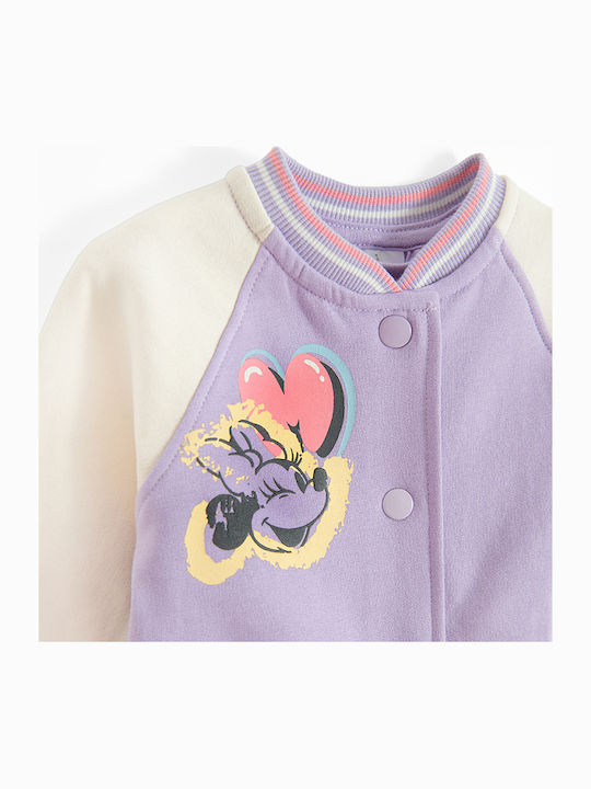 Cardigan pentru copii Violet Minnie Mouse Love My Friends Disney