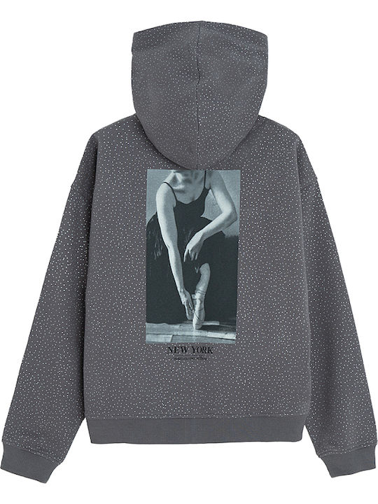 Cardigan pentru copii cu Glugă Negru