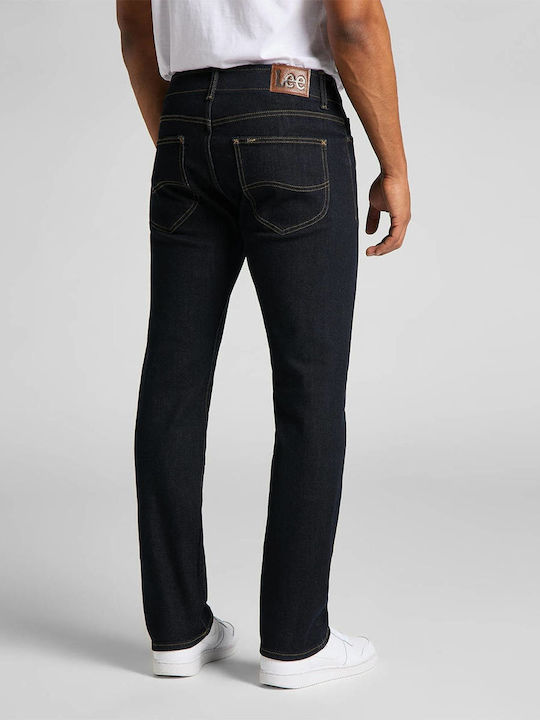 Fit Mvp Men's Jeans Pants Elastic Slim Fit Dark Blue
