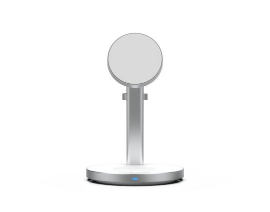 Mobile Origin Ασύρματος Φορτιστής Qi2 GaN με Θύρα USB-C και Καλώδιο USB-C - USB-C 35W Λευκός (PowerStand 3in1)