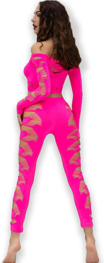 Chilirose Γυναικείο Sexy Σετ Ροζ CR-4632