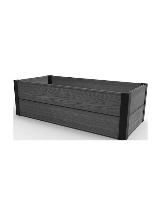 Keter Hochbeet Graphit Ahorn Trog 106 x 50 x 32 cm