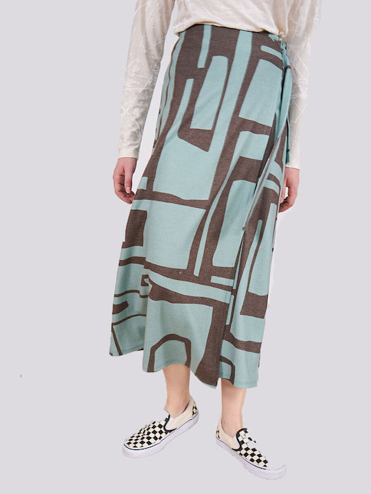 Badila Envelope Skirt in Green color