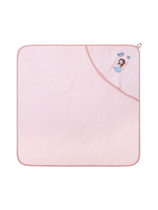 Greenwich Polo Club Hooded Baby Bath Towel Dusty Rose, Pink