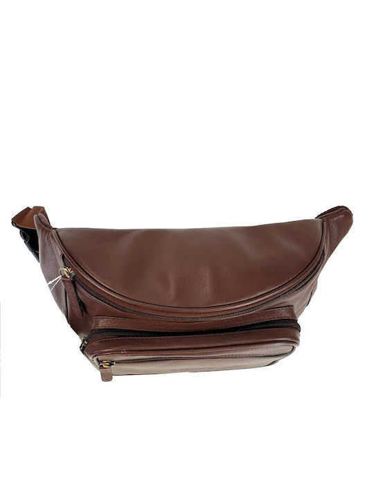 Diplomat Lv 81 Leather Waist Bag Brown