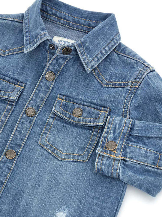 Original Marines Kids Denim Shirt Blue