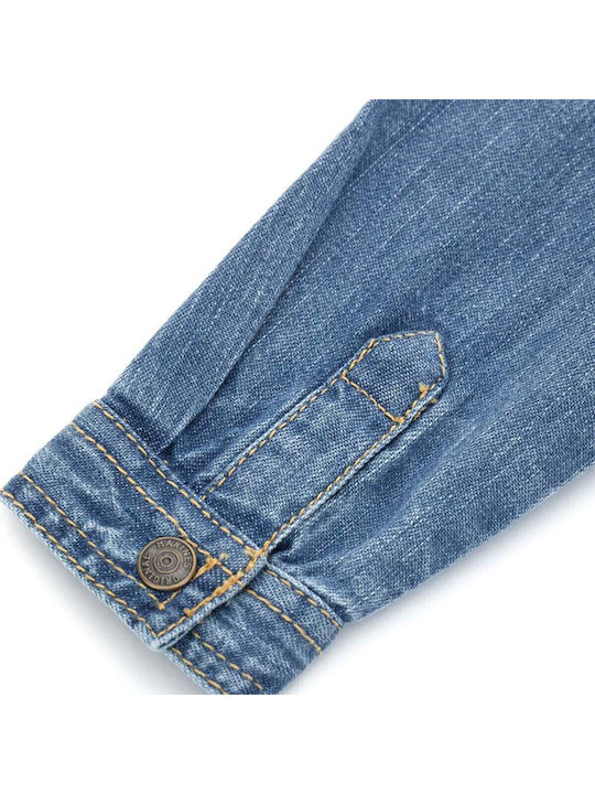 Παιδικό Πουκάμισο Μακρυμάνικο Τζιν Denim