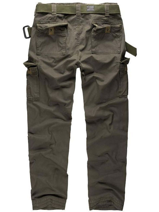 Surplus Vintage Men's Trousers Cargo in Slim Fit Olive