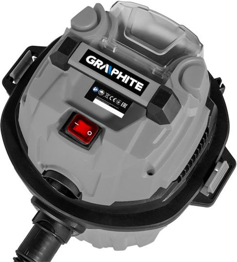 Graphite Aspirator Reîncărcabil Lichide / Solide Fără Încărcător și Baterie Recipient 12lt