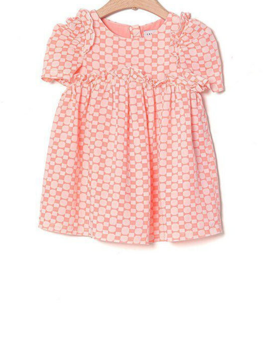 Yell Oh! Kids Dress Short Sleeve Pink