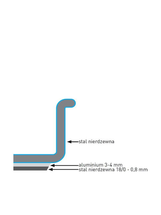 Capac Mediu pentru Oală Linie Economică 24 L 360x240 Hendi 832844