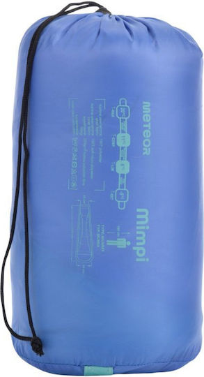 Meteor Sleeping Bag Μονό Καλοκαιρινό Μπλε, Μέντα