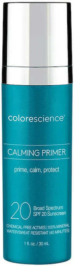 Colorescience Primer Față în Formă Cremă cu Factorul de Protecție Solară 20 Calmant 30ml