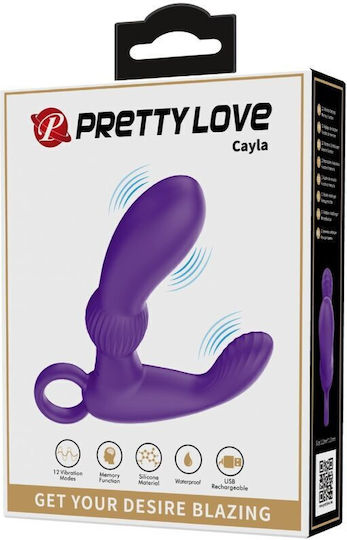Pretty Love Prostate Massager Πρωκτικός Δονητής με Δυνατότητα Ασύρματης Λειτουργίας Μωβ