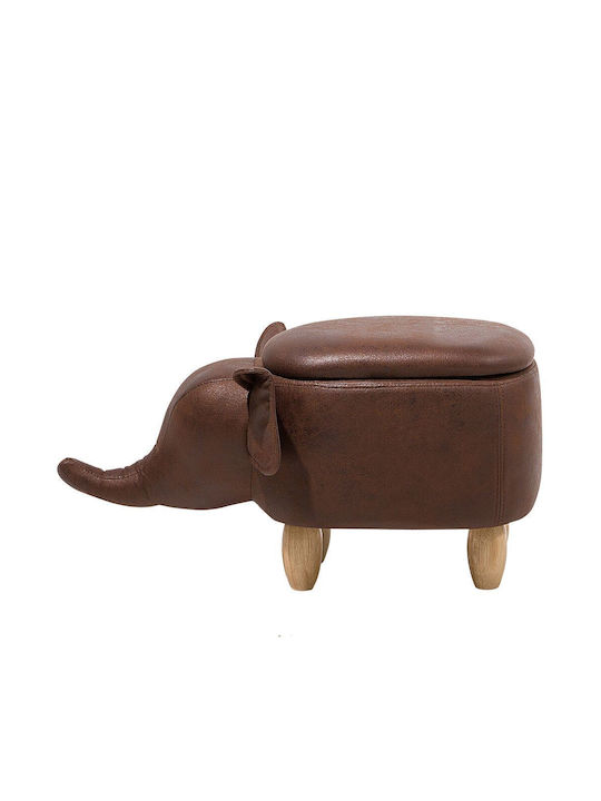 Παιδικό Σκαμπό Elephant Καφέ 29x39εκ.