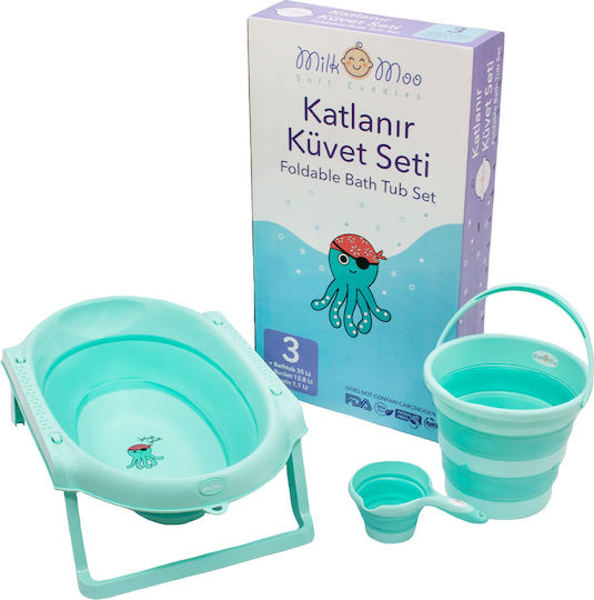 Milk&Moo Cadă pliabilă pentru bebeluși Bej