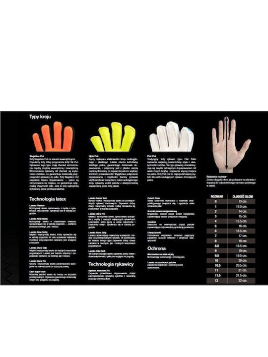 Select Sport Flat Cut Adults Goalkeeper Gloves Blue