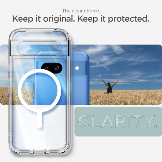 Spigen Ultra Hybrid Onetap Back Cover Plastic 2mm White (Google Pixel 8a)