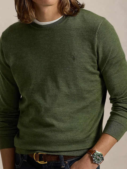 Ralph Lauren Men's Sweater Polo Classic Olive Heather