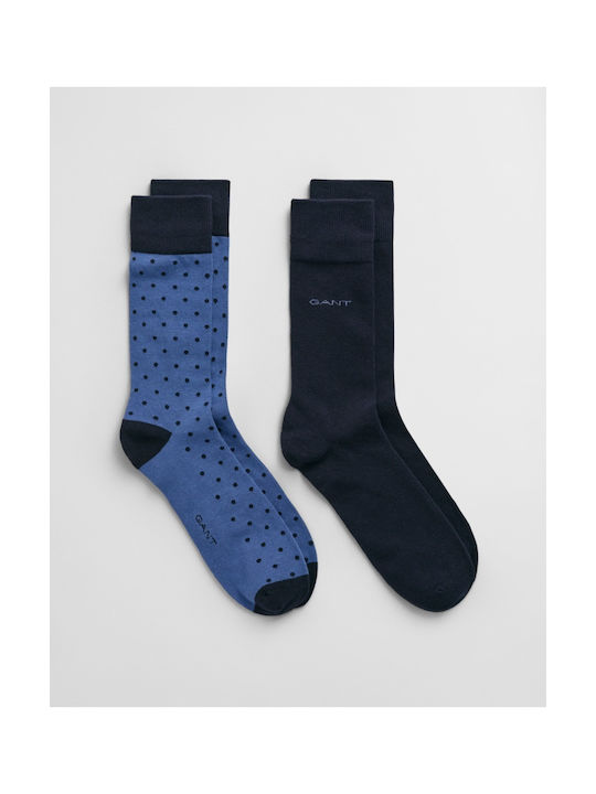 Gant Herren Einfarbige Socken Blau 2Pack