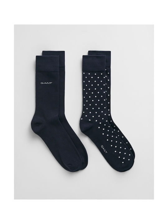 Gant Men's Solid Color Socks Blue 2Pack