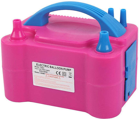 Electric Balloon Pump 600 W Pink Blue