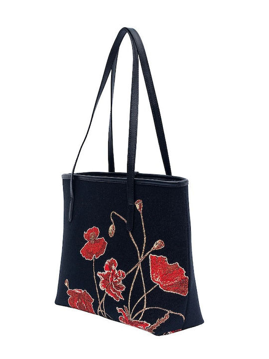 Signare Royal British Legion Poppy Women's Bag Tote Hand Black