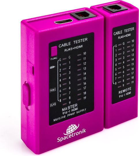 Spacetronik Kabeltester Netzwerk HDMI