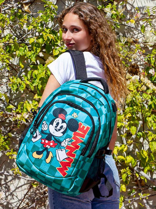 Ghiozdan Scoala Plus Minnie Mouse Indigo 46 X 34 X 21 Cm